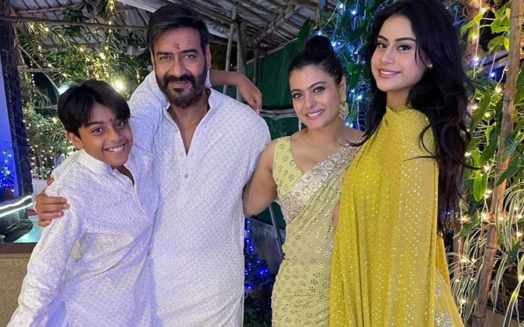 Kajol and Son Yug Devgan Attend Ganapath Movie Screening in Mumbai