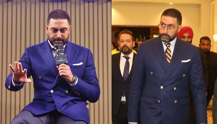 Abhishek Bachchan Unveils Dapper Makeover at Omega Event in Delhi