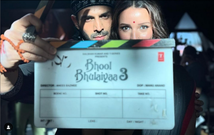 Excitement Peaks as Bhool Bhulaiyaa 3 Wraps First Schedule with Kartik Aaryan and Triptii Dimri’s Dynamic Duo