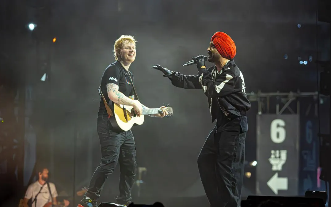 Ed Sheeran Surprises Mumbai Fans with First-Ever Punjabi Performance, Joined by Diljit Dosanjh Onstage