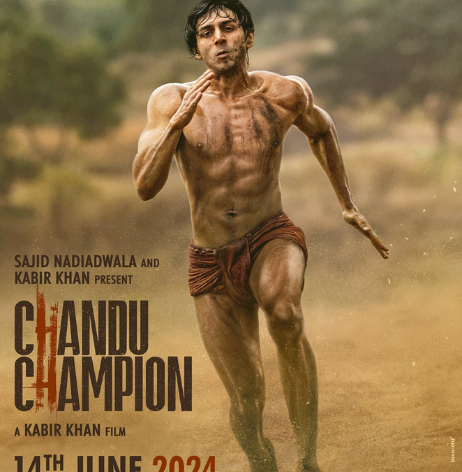 Kartik Aaryan’s Unveils First Poster for “Chandu Champion” – Flexes Muscles in Langot!
