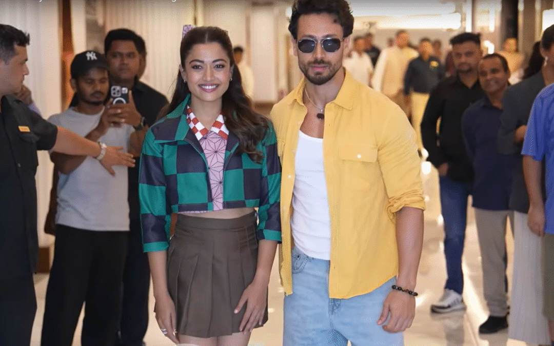 Rashmika Mandanna Channels Tanjiro & Tiger Shroff Dons Zenitsu Vibes at Demon Slayer’s Epic Mumbai Premiere