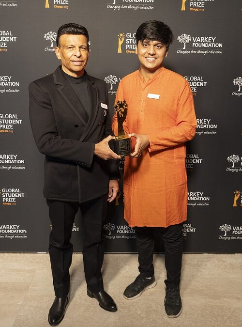 Bihari Winner of USD 100,000 Global Student Prize Returns Home, Calls for an "Entrepreneurship Revolution" to Empower India's Underserved Youth