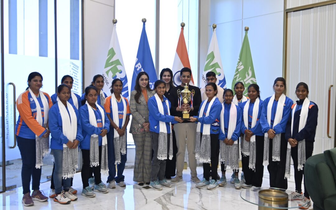 World T20 Champion Indian Women's Blind Cricket Team Meets Dr Payal Kanodia at M3M Foundation