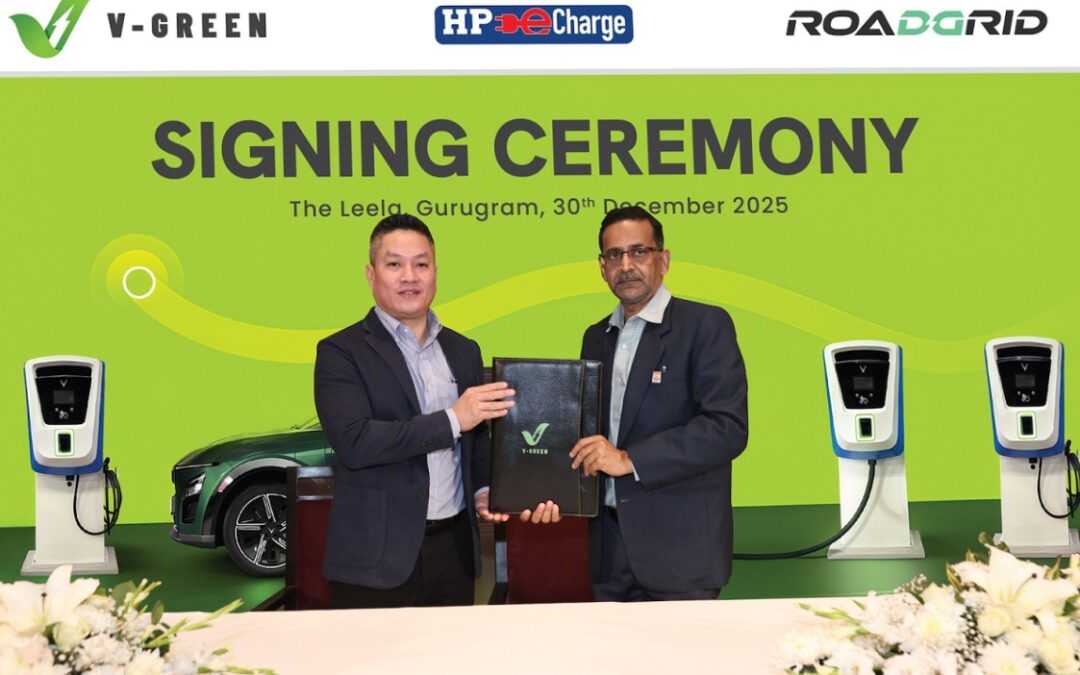 V-GREEN Signs Strategic Agreement with HPCL to Develop Electric Vehicle Charging Infrastructure at HPCL Retail Outlets