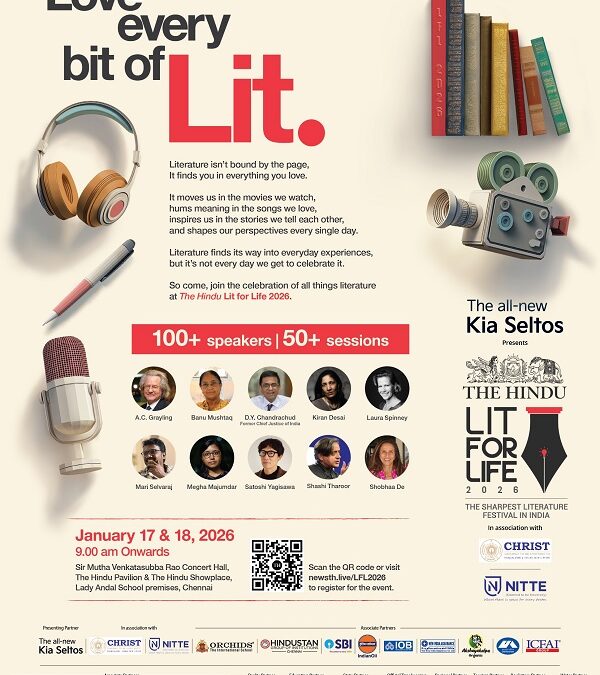 The Hindu Lit For Life 2026 Returns to Chennai on January 17 & 18