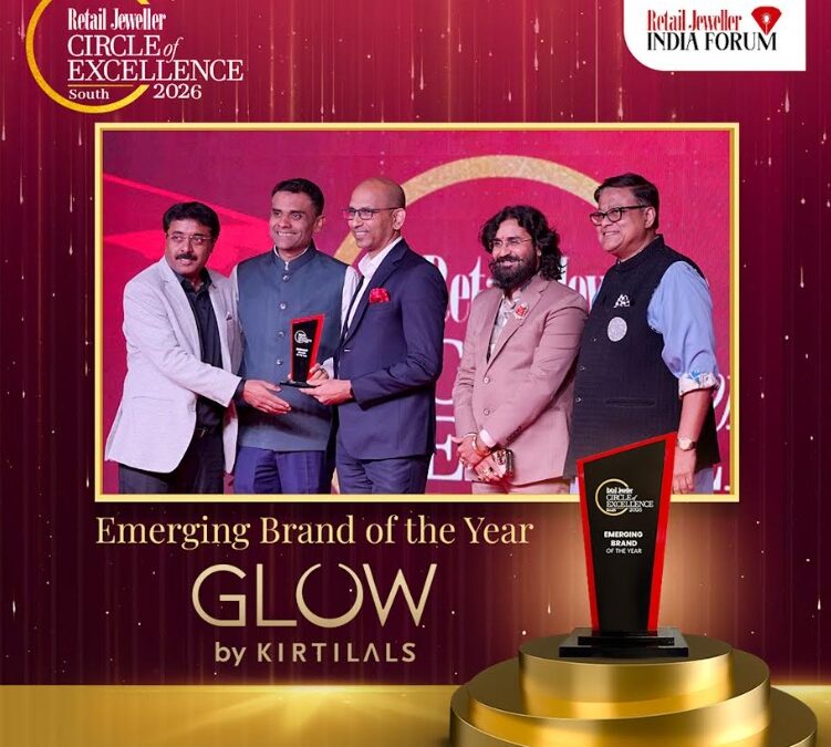 Glow by Kirtilals Honoured with 'Emerging Brand of the Year' at Retail Jeweller Circle of Excellence South 2026