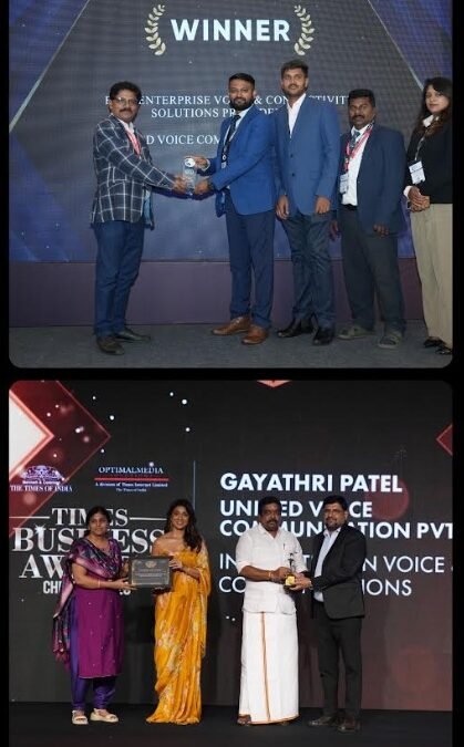 Unified Voice Earns Dual Honours for Enterprise Communications Innovation at Bengaluru and Chennai Awards