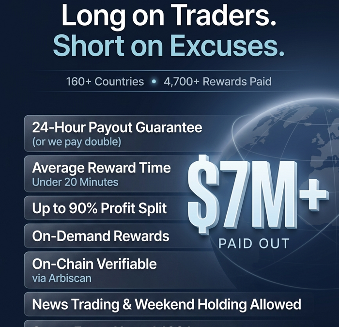 Funded Trader Markets Passes USD 7.4 Million in Trader Rewards With Every Payout in a Public Ledger