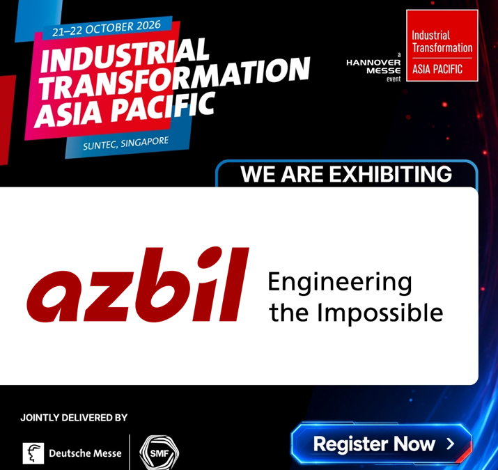 Azbil to Present Automation Solutions as a Platinum Partner at Industrial Transformation ASIA-PACIFIC 2026