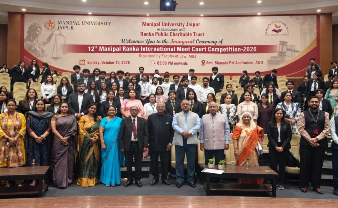 Manipal University Jaipur Hosts 12th Manipal Ranka International Moot Court Competition